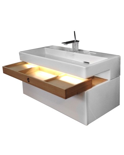 Тумба под раковину Jacob Delafon Terrace 80 EB1186-G1C подвесная Белая глянцевая