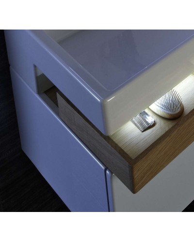 Тумба под раковину Jacob Delafon Terrace 80 EB1186-G1C подвесная Белая глянцевая