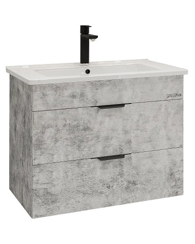 Тумба под раковину Grossman Кросс 65 106501 подвесная Бетон