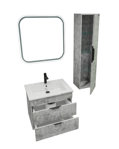 Тумба под раковину Grossman Кросс 65 106501 подвесная Бетон