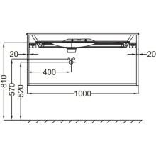 Тумба белый глянец 100 см Jacob Delafon Nouvelle Vague EB3032-G1C