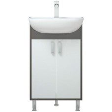 Тумба под раковину Corozo Спектр 50 SD-00000707 Серая Белая