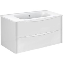 Тумба под раковину Vincea Paola 100 VMC-2P100GW подвесная G.White