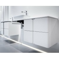 Тумба под раковину Ravak SD Balance 80 X000001369 подвесная Белая Графит