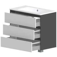 Тумба белый глянец 90 см Astra-Form Альфа 020313