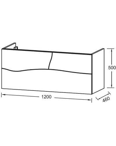 Тумба под раковину Jacob Delafon Sherwood 120 EB1834RU-P6 подвесная Натуральный дуб
