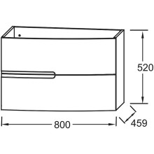Тумба под раковину Jacob Delafon Nona 80 EB1888RU-G98 подвесная Темно-синяя