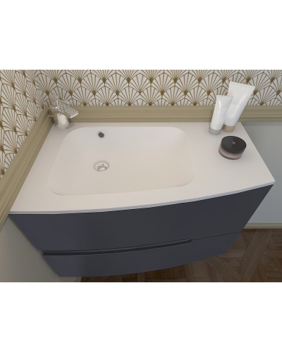 Тумба под раковину Jacob Delafon Nona 80 EB1888RU-G98 подвесная Темно-синяя