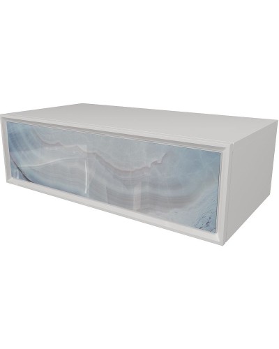 Тумба Marka One Milacco 100П У83572 подвесная Blue Marble