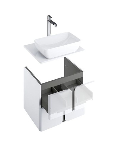 Тумба под раковину Ravak SD Balance 60 X000001367 подвесная Белая Графит