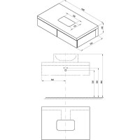 Тумба под раковину Ravak SD Formy 100 X000001036 подвесная Орех