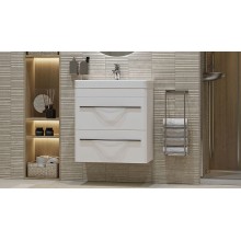 Тумба под раковину Velvex Jill 60 tpJIL.60.2Y-233 подвесная Белая матовая