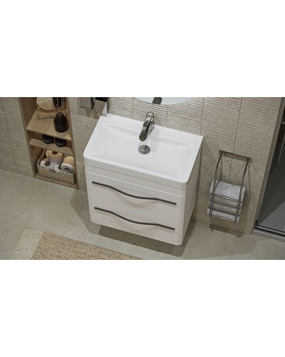 Тумба под раковину Velvex Jill 60 tpJIL.60.2Y-233 подвесная Белая матовая