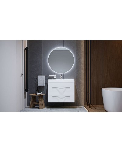 Тумба под раковину Velvex Jill 80 tpJIL.80.2Y-233 подвесная Белая матовая