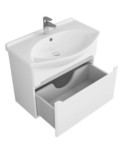 Тумба белый глянец 72 см OWL 1975 Lagerta OW08.02.00