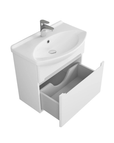 Тумба белый глянец 61,5 см OWL 1975 Lagerta OW08.01.00