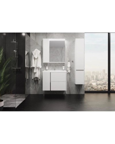 Тумба белый глянец 76 см Акватон Стоун 1A228201SX010