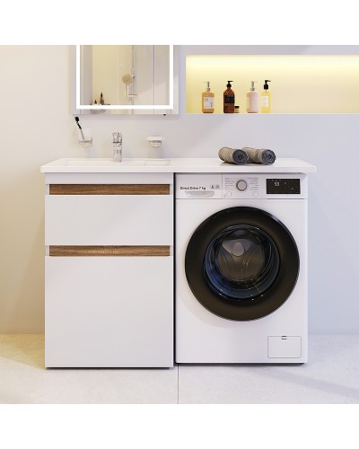 Тумба под раковину AM.PM X-Joy 60 M85AFSX0602WG Белый глянец Светлое дерево