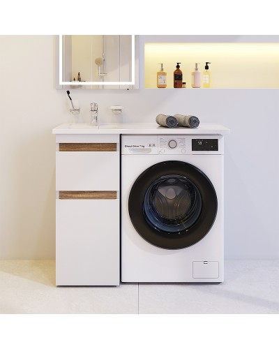 Тумба под раковину AM.PM X-Joy 40 M85AFSX0402WG Белый глянец Светлое дерево