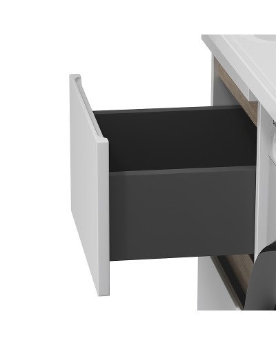 Тумба под раковину AM.PM X-Joy 40 M85AFSX0402WG Белый глянец Светлое дерево