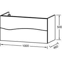 Тумба под раковину Jacob Delafon Sherwood 100 EB1833RU-P6 подвесная Натуральный дуб