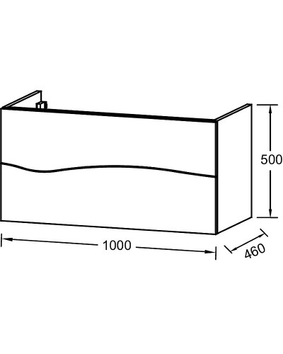 Тумба под раковину Jacob Delafon Sherwood 100 EB1833RU-P13 подвесная Состаренный дуб