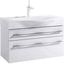 Тумба белый глянец 80 см Aqwella 5 Stars Milan Mil.01.08/2/W