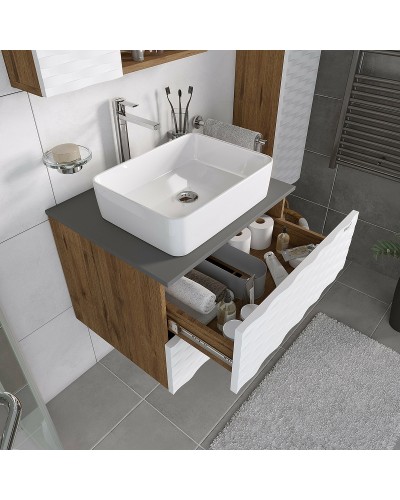 Тумба под раковину Grossman Альба 65 106503 подвесная Веллингтон Белый