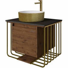 Тумба под раковину Grossman Винтаж 70 107008 подвесная Веллингтон Золото
