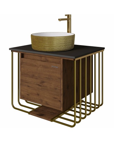 Тумба под раковину Grossman Винтаж 70 107008 подвесная Веллингтон Золото