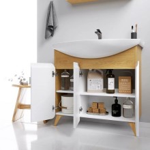 Тумба под раковину Aqwella Basic 105 BAS0110DZ Дуб золотой