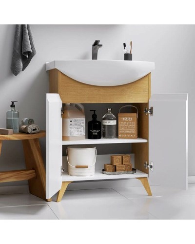 Тумба под раковину Aqwella Basic 65 BAS0106DZ Дуб золотой