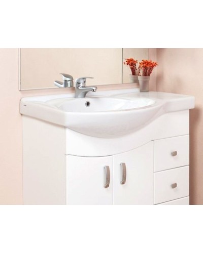 Тумба под раковину Onika Эльбрус 82 R 108202 Белая