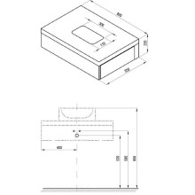 Тумба под раковину Ravak SD Formy 80 X000001035 подвесная Орех