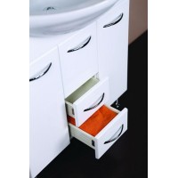 Тумба под раковину Onika Моника 75 с корзиной Белая