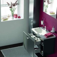 Тумба под раковину Ideal Standard Connect Space 60 C6743KR подвесная Серая глянцевая