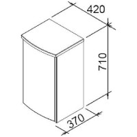 Тумба Ravak Uni PS 42 R X000000169 Береза Белая