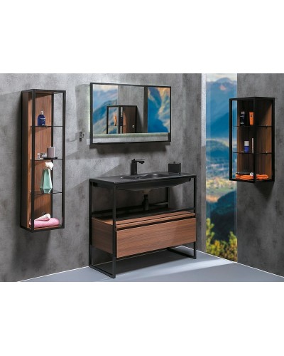 Тумба Boheme Armadi Art Loft 100 894-100-D подвесная Dark Wood