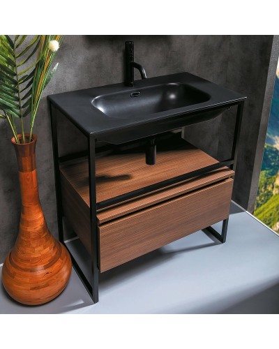 Тумба Boheme Armadi Art Loft 80 894-080-D подвесная Dark Wood