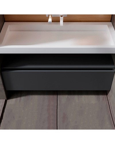 Тумба Boheme Armadi Art Vallessi UNO-S 120 897-120-A mat подвесная Антрацит матовый