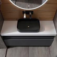 Тумба Boheme Armadi Art Vallessi UNO-S 120 897-120-A mat подвесная Антрацит матовый