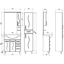 Тумба белый 77,2 см ASB-Mebel Грета 9937
