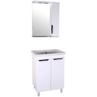 Тумба белый 56 см ASB-Mebel Мессина квадро