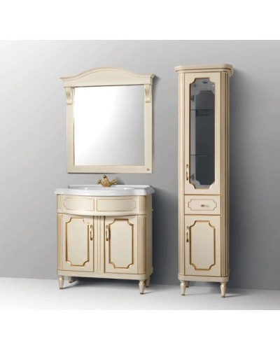 Тумба слоновая кость золотая патина 82,4 см Belux Каталония Н 85