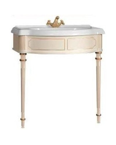 Тумба слоновая кость золотая патина 82,4 см Belux Каталония-Отель Н 85