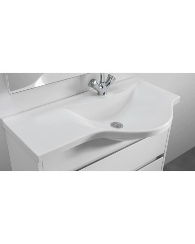 Тумба белый глянец 77,9 см R Belux Лира НП 80-02