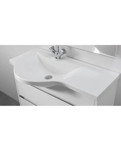 Тумба белый глянец 77,9 см L Belux Лира Н 80-02