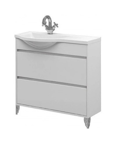 Тумба белый глянец 77,9 см L Belux Лира Н 80-02