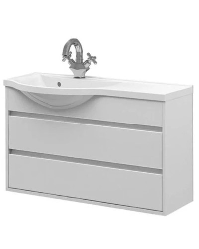 Тумба белый глянец 88,3 см L Belux Лира НП 90-02