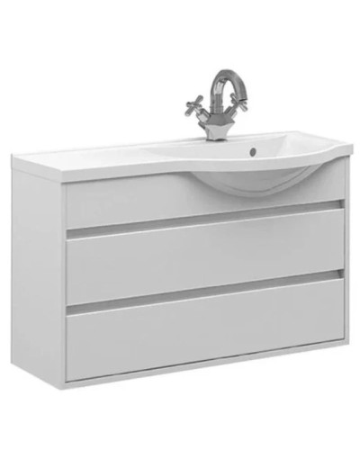 Тумба белый глянец 88,3 см R Belux Лира НП 90-02